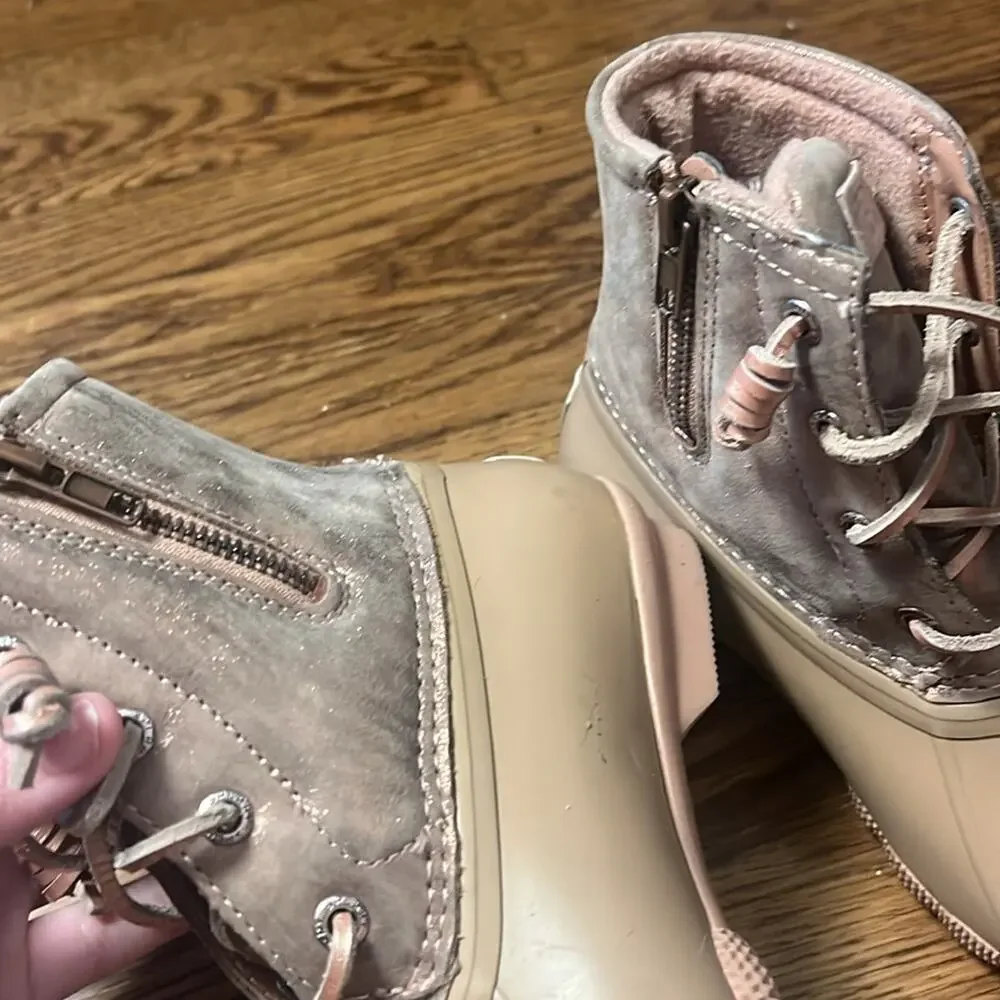 Sperry Blush Pink Saltwater Duck Boot Women’s Size 5.5